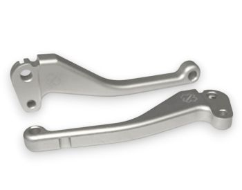 Coppia leve sportive CRIMAZ CNC freno e frizione - colore grigio opaco per Vespa Smallframe/ Largeframe