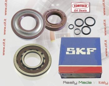 Kit revisione albero motore cono 19, SKF+NRB+CORTECO VITON+O-Ring per Vespa 50/ 50 Special/ ET3/ Primavera