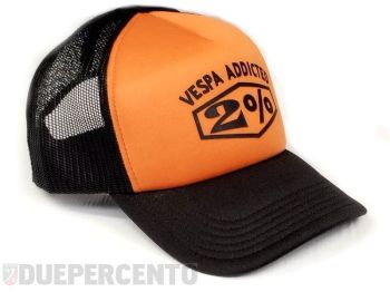 Cappellino trucker arancio/nero VESPA ADDICTED
