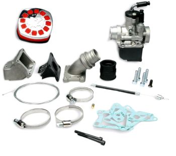 Kit carburatore MALOSSI PHBL 25 BS aspirazione lamellare al carter 3 fori per Vespa PK50-125/ETS/XL/HP