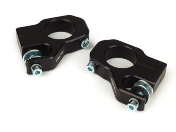 Supporti fissaggio ammortizzatore BGM PRO nero, in alluminio CNC per Lambretta 125 LI/​LIS/​DL/​GP/​150 LI/​LIS/​SX/​DL/​GP/​175 TV/​200 TV/​SX/​DL/​GP