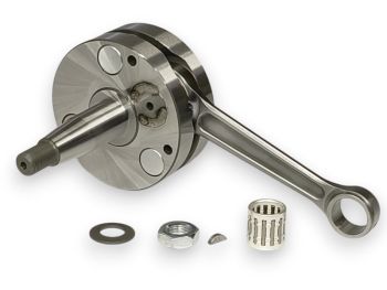 Albero motore EGIG180 S/R, spalle piene Ø 88, cono 20, biella 117, corsa 54 per Vespa 50/ 50 Special/ ET3/ Primavera/ PK50-125